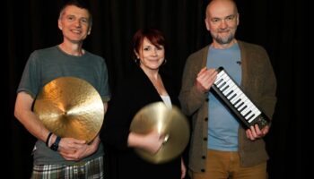pictured from left: Paul Clarvis, Cathy Jordan, Liam Noble,