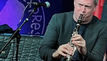 Adrian Cox playing clarinet