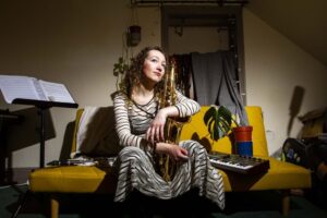 Oct 5 - Sax Choir - workshop with Faye MacCalman