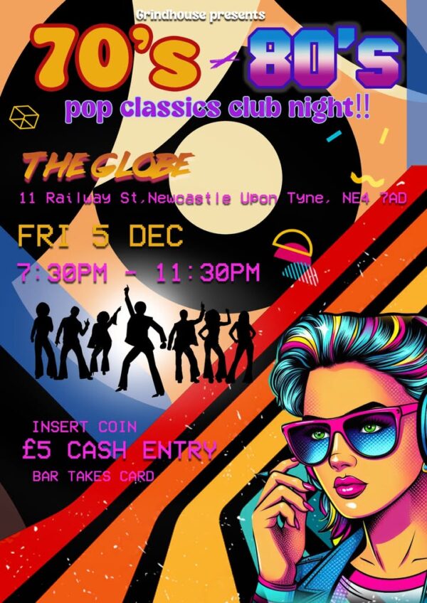 Dec 5 - Grindhouse presents 70s + 80s Pop Classics