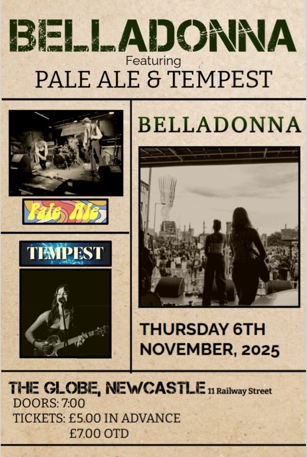 Nov 6 - Belladonna + Pale Ale + Tempest