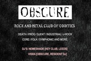 May 22 - OBSCURE: Rock/Metal Subgenre Club